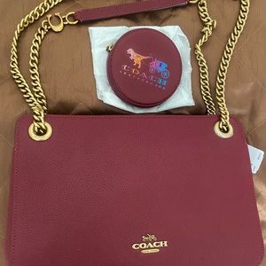 Authentic brand new coach with tags and coin purse